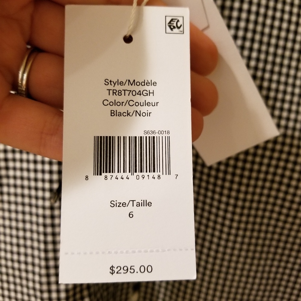 NWT Derek Lam gingham crop top blouse size 6 - Picture 4 of 7